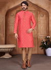 Dark Pink Colour Outluk Vol 22 New Fancy Designer Party And Function Wear Traditional Jacquard Silk Kurta Churidar Pajama Redymade Latest Collection 22004